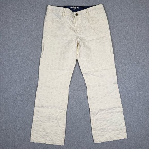 Alice + OIivia Women's Size 8 White Pebbled Vanilla Ankle Length Pants - Picture 1 of 7